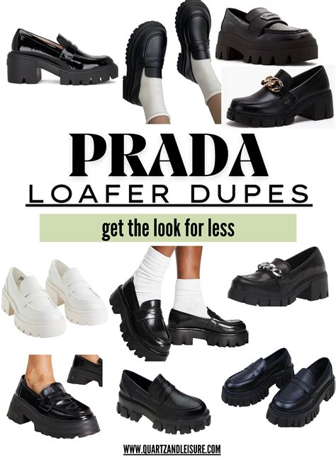 prada monolith loafer dupe|knock off prada sandals.